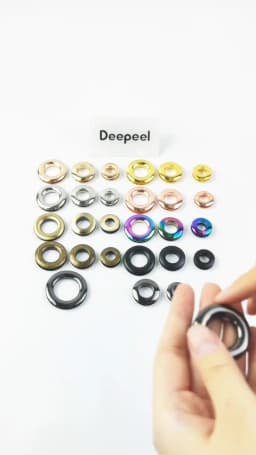 5/10Pcs 10-25mm Metal Eyelet Screw Buckle O Ring Grommet Clasp Bag Eyelets Dog Chain Hook DIY Leather Craft Accessories