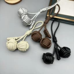 Delicate Cute Woven Ball Bag Decoration, Fashion Woven Cherry Personalized Bag Accessories, Women's Bag Pendant, Holiday Gifts
