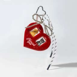 Love Card Holder Braided Rope Bag Pendant Red And Black Nylon Rope Car Keychain Cute Dog Bag Pendant Ornaments
