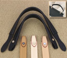 bag Handle Bags accessories lady short bag handle belt PU material 22cm and 35cm black and beige