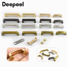 4/10Pcs Deepeel 13-38mm Metal Buckles Handbag Arch Bridge Side Connector Clasps with Screw Leather Crafts Hardware Accessories