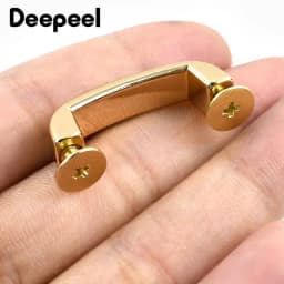 4/10Pcs Deepeel 13-38mm Metal Buckles Handbag Arch Bridge Side Connector Clasps with Screw Leather Crafts Hardware Accessories