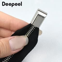 10/20/50Pcs 9mm Metal Zipper Stopper Zippers Tail Clip Stop End Plug Head with Screw DIY Bag Leather Crafts Hardware Accessories