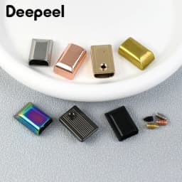 10/20/50Pcs 9mm Metal Zipper Stopper Zippers Tail Clip Stop End Plug Head with Screw DIY Bag Leather Crafts Hardware Accessories