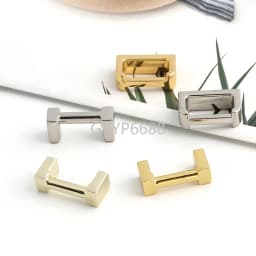 10/30/50PCS Metal Arch Bridge Bag Buckle With Washer For Handbag Strap D Ring Hook Side Clip Handle Connect Screw Accessories