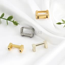 10/30/50PCS Metal Arch Bridge Bag Buckle With Washer For Handbag Strap D Ring Hook Side Clip Handle Connect Screw Accessories