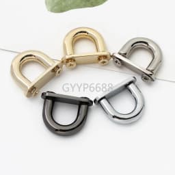 10/30/50PCS Metal Arch Bridge Bag Buckle With Washer For Handbag Strap D Ring Hook Side Clip Handle Connect Screw Accessories