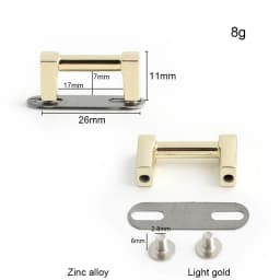 10/30/50PCS Metal Arch Bridge Bag Buckle With Washer For Handbag Strap D Ring Hook Side Clip Handle Connect Screw Accessories