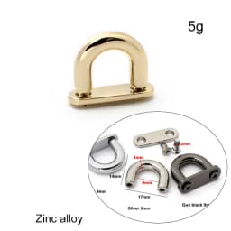 10/30/50PCS Metal Arch Bridge Bag Buckle With Washer For Handbag Strap D Ring Hook Side Clip Handle Connect Screw Accessories