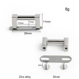 10/30/50PCS Metal Arch Bridge Bag Buckle With Washer For Handbag Strap D Ring Hook Side Clip Handle Connect Screw Accessories