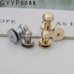 10-30-100pcs 4 5mm 6mm 8mm Copper Stud Screw Round Head Nail Leather Screw Rivet Chicago Button for DIY Decoration Metal Parts