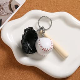 Cute Baseball Decor Keychain diy Fashion Bag Pendant sport travel Keychain Baseball Decor Key Chain Fashion Accessory for Gift