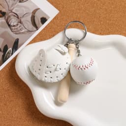 Cute Baseball Decor Keychain diy Fashion Bag Pendant sport travel Keychain Baseball Decor Key Chain Fashion Accessory for Gift