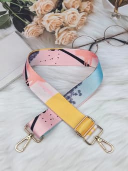 Women Colorful Fabric Shoulder Strap Lady Bag Accessories Adjustable Removable Wide Shoulder Crossbody Messenger Nylon Bag Strap