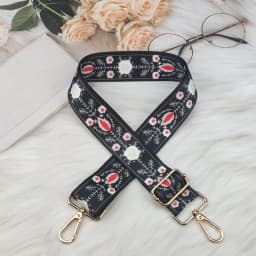 Women Colorful Fabric Shoulder Strap Lady Bag Accessories Adjustable Removable Wide Shoulder Crossbody Messenger Nylon Bag Strap