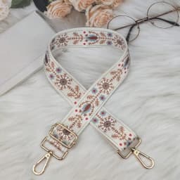 Women Colorful Fabric Shoulder Strap Lady Bag Accessories Adjustable Removable Wide Shoulder Crossbody Messenger Nylon Bag Strap