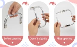 16/20/22/25/30cm Metal Coin Purse Frame Bag Handles Making Kiss Clasp Lock Clutch Bag Wallet Pouch Handbag Bag Parts Accessories