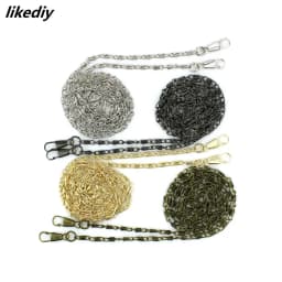 1 Piece About Length 120 CM Width 0.3cm Replacement Metal Twisted Purse Chain For Shoulder Cross Body Handbags Bag Accessories
