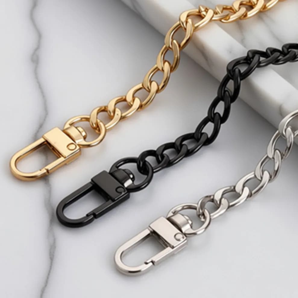40/60/90/100/110/120cm Bag Chain Strap Handle Shoulder Crossbody Handbag Bag Metal Replacement Chains Bag Parts Accessories