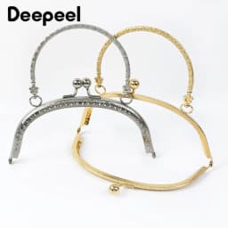 1/2/5Pcs Deepeel 16.5cm Fashion Metal Embossing Handles Purse Handbags Frame Kiss Clasp DIY Sewing Close Hardware Accessories