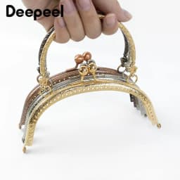 1/2/5Pcs Deepeel 16.5cm Fashion Metal Embossing Handles Purse Handbags Frame Kiss Clasp DIY Sewing Close Hardware Accessories