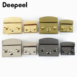 2/3/4/5Pcs Deepeel 50mm/35mm Handbag Lock Replaceable Snaps Clasp Locks Bag Purse Closure Buckles DIY Leather Crafts Accessories