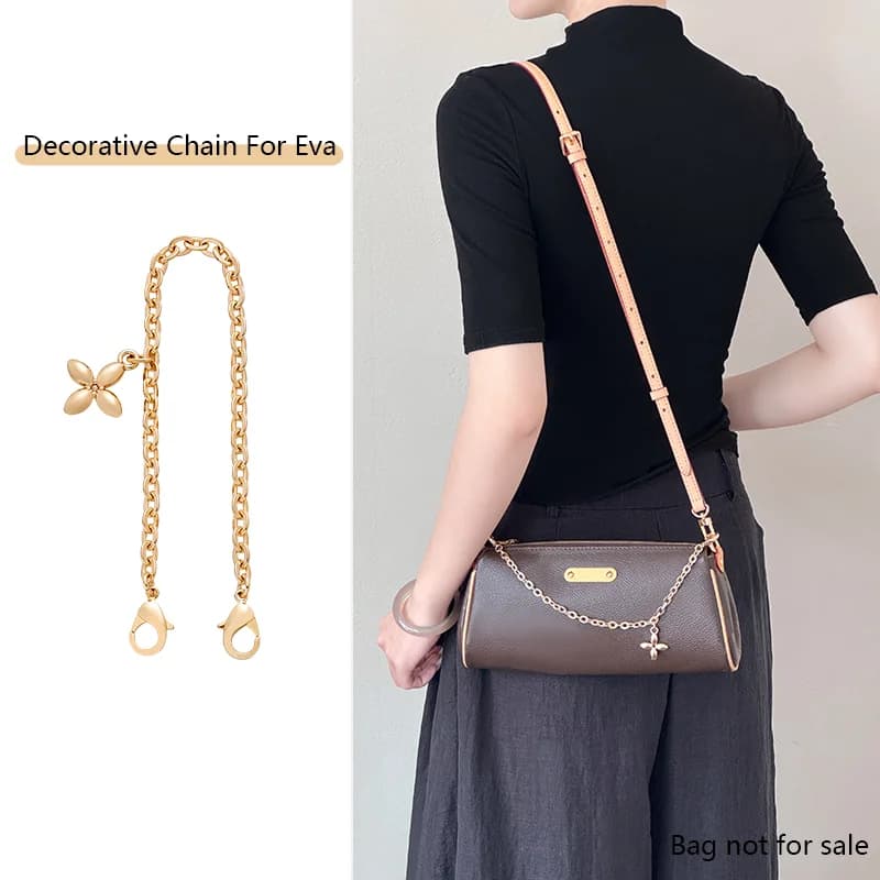 Bag Decorative Chain For Lv Eva Bag Four-leaf Clover Chain Insert Fashion Bag Decoration Chain Bag Renovation Accessories