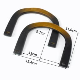 Deepeel 2/4Pcs 12-18cm Natural Wooden Handbag Handle D-ring Frame Handles for Purse Woven Bag DIY Luggage Crafts Accessories