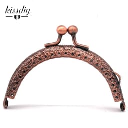 10PCS 8.5cmSemicircle Metal Purse Frame Kiss Clasp Handle For Bag Sewing Craft Tailor Sewer Bag Accessory Mix Color wholesale