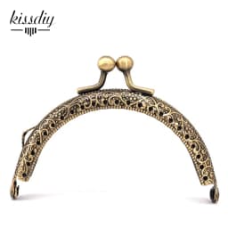 10PCS 8.5cmSemicircle Metal Purse Frame Kiss Clasp Handle For Bag Sewing Craft Tailor Sewer Bag Accessory Mix Color wholesale