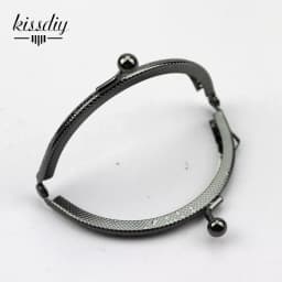 10PCS 8.5cmSemicircle Metal Purse Frame Kiss Clasp Handle For Bag Sewing Craft Tailor Sewer Bag Accessory Mix Color wholesale
