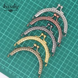 10PCS 8.5cmSemicircle Metal Purse Frame Kiss Clasp Handle For Bag Sewing Craft Tailor Sewer Bag Accessory Mix Color wholesale