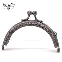10PCS 8.5cmSemicircle Metal Purse Frame Kiss Clasp Handle For Bag Sewing Craft Tailor Sewer Bag Accessory Mix Color wholesale