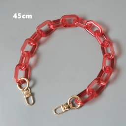 New Fashion Woman Handbag Accessory Parts White Red Pink Candy Acrylic Resin Chain Luxury Strap Women Shoulder Cute Clutch Chain