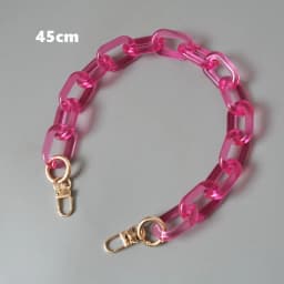 New Fashion Woman Handbag Accessory Parts White Red Pink Candy Acrylic Resin Chain Luxury Strap Women Shoulder Cute Clutch Chain