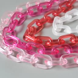 New Fashion Woman Handbag Accessory Parts White Red Pink Candy Acrylic Resin Chain Luxury Strap Women Shoulder Cute Clutch Chain