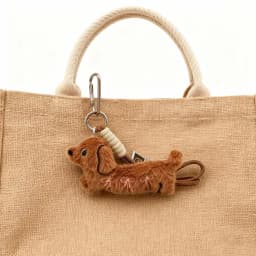 Multi-use Sweet Little Dog Charm - Backpack & Rearview Mirror Accessory, Cute Lipstick Dog Decoration for School Shopping