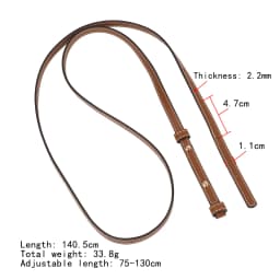 Adjustable Fashion Knitted Bag Strap Cow Leather Shoulder Bag Shoulder Straps Simple Crossbody Bag Shoulder Strap Bag Accessory