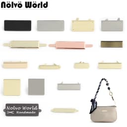 50-100PCS Customize Logo Metal Purse Labels Laser Your Brand For Bags Handbag Hat Garment Engrave Making Name Tags Accessories