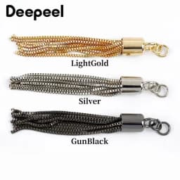 2/4/10Pcs 95mm Metal Tassel Decoration Buckles Bags Pendant Keychain for Purses Handbags DIY Handmade Craft Tassels Accessories