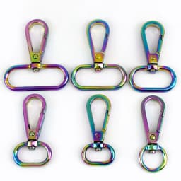 10Pcs 16-50mm Metal Bags Strap Buckles Lobster Clasp Swivel Trigger Clips Carabiner Snap Hook DIY Handbag KeyChain Accessories
