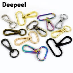 10Pcs 16-50mm Metal Bags Strap Buckles Lobster Clasp Swivel Trigger Clips Carabiner Snap Hook DIY Handbag KeyChain Accessories