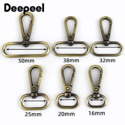 10Pcs 16-50mm Metal Bags Strap Buckles Lobster Clasp Swivel Trigger Clips Carabiner Snap Hook DIY Handbag KeyChain Accessories