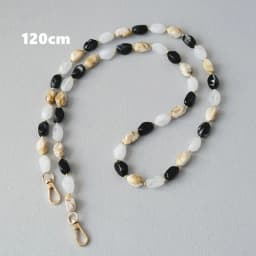 New Fashion Woman Bag Accessory Detachable Solid Beaded Chains White Acrylic Luxury Strap Women Handbag Shoulder Handle Chain