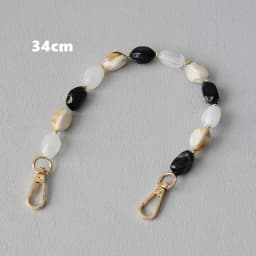 New Fashion Woman Bag Accessory Detachable Solid Beaded Chains White Acrylic Luxury Strap Women Handbag Shoulder Handle Chain
