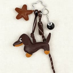 New Sausage Dog Bag Charm Keychain DIY Pendant, Sausage Dog Handbag Wallet Hanging Decorative , Keychain Accessories
