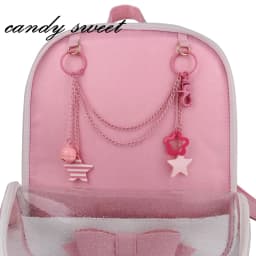 ITA Bag Decoration Chain Pendant Acrylic Pendant Candy Colored Shiny Star Bell Adjustable DIY Bag Decoration Handmade Products