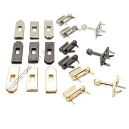Premium 6PCS Bag Lock Set Metal Fastener For Fashion Women Handbag Backpack Repair And Creative Craft Projects