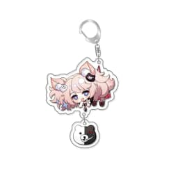 Monokuma Danganronpa Naegi Makoto Anime Keychain Cartoon Model Acrylic Keyring Bag Accessory Cute Gift