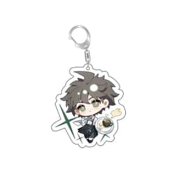 Monokuma Danganronpa Naegi Makoto Anime Keychain Cartoon Model Acrylic Keyring Bag Accessory Cute Gift